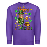 Purple Happy st. patricks day Premium Sweatshirt - Neo Western