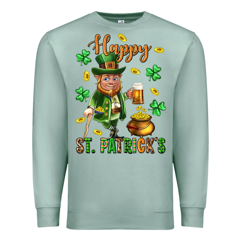 Happy St. Patricks Day Premium Sweatshirt by Neo Western | Teevron