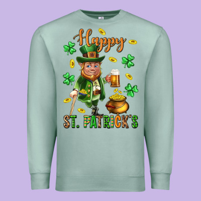 Happy St. Patricks Day Premium Sweatshirt Designed By Neo Western