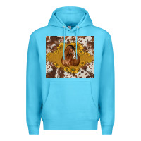 Ocean Blue horse Premium Hoodie - BarkalooDesign