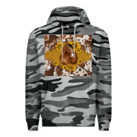 Slate Camo horse Premium Hoodie - BarkalooDesign