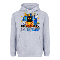 Heather Grey Black Cat Apothecary Heavyweight Hoodie - texasbilliewilder