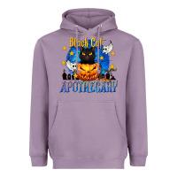 Lavender Black Cat Apothecary Heavyweight Hoodie - texasbilliewilder