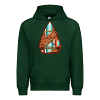 Foreset Green turquoise serape tooled leather arrowhead Urban Hoodie - Jasminsmagicworld