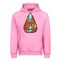Fuchsia Pink turquoise serape tooled leather arrowhead Urban Hoodie - Jasminsmagicworld