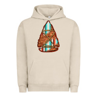 Pigment French Oak turquoise serape tooled leather arrowhead Urban Hoodie - Jasminsmagicworld