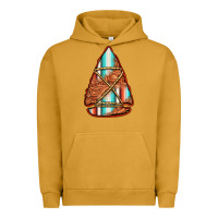 Pigment Peanut Butter turquoise serape tooled leather arrowhead Urban Hoodie - Jasminsmagicworld