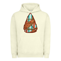 Pigment Pistachio turquoise serape tooled leather arrowhead Urban Hoodie - Jasminsmagicworld