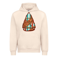Sandshell turquoise serape tooled leather arrowhead Urban Hoodie - Jasminsmagicworld