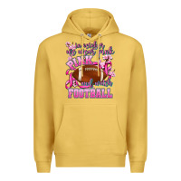Antique Gold in october we wear pink and watch football Premium Hoodie - AdoDesignShop