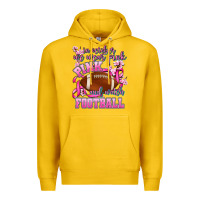 Lemon in october we wear pink and watch football Premium Hoodie - AdoDesignShop