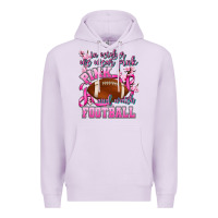 Lilac in october we wear pink and watch football Premium Hoodie - AdoDesignShop