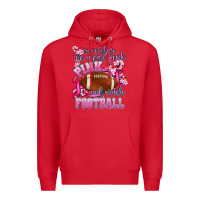 Red in october we wear pink and watch football Premium Hoodie - AdoDesignShop