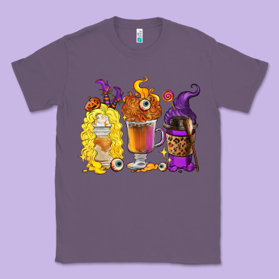 Halloween Hocus Pocus Coffee Cups Classic Tee Designed By Ranaportraitstore