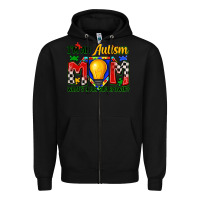 Black i'm an autism mom what's your superpower Zipper Hoodie - Zillion Design Studio