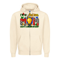 Sandshell i'm an autism mom what's your superpower Zipper Hoodie - Zillion Design Studio