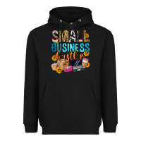 Black small business hustler Heavyweight Hoodie - Zillion Design Studio
