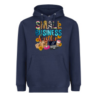 Navy small business hustler Heavyweight Hoodie - Zillion Design Studio