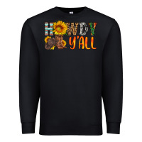 Black howdy y all Premium Sweatshirt - HRA Design Shop