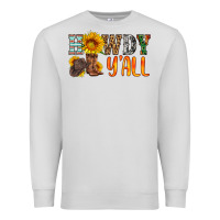 Dove Grey howdy y all Premium Sweatshirt - HRA Design Shop