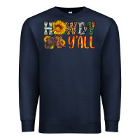 Navy howdy y all Premium Sweatshirt - HRA Design Shop