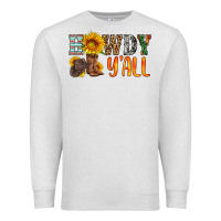 Oatmeal Heather howdy y all Premium Sweatshirt - HRA Design Shop