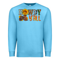 Ocean Blue howdy y all Premium Sweatshirt - HRA Design Shop