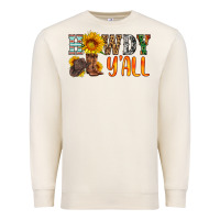 Sandshell howdy y all Premium Sweatshirt - HRA Design Shop