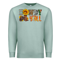 Seafoam howdy y all Premium Sweatshirt - HRA Design Shop