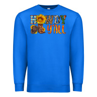 True Royal howdy y all Premium Sweatshirt - HRA Design Shop