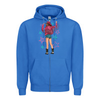 True Royal western pink with stars and cowgirl Zipper Hoodie - texasbilliewilder