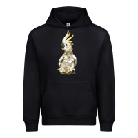 Black Cockatoo Bird Urban Hoodie - LillyAllenDesigns