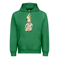 Emerald Cockatoo Bird Urban Hoodie - LillyAllenDesigns