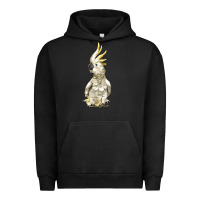 Pigment Black Cockatoo Bird Urban Hoodie - LillyAllenDesigns