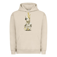 Pigment French Oak Cockatoo Bird Urban Hoodie - LillyAllenDesigns