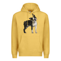 Antique Gold Boston Terrier Premium Hoodie - LillyAllenDesigns
