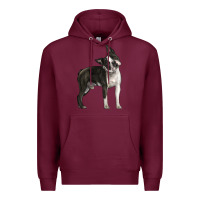 Burgundy Boston Terrier Premium Hoodie - LillyAllenDesigns