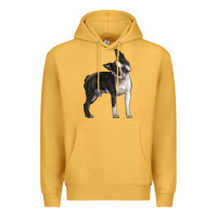 Mustard Boston Terrier Premium Hoodie - LillyAllenDesigns