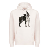 Pale Pink Boston Terrier Premium Hoodie - LillyAllenDesigns