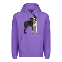 Purple Boston Terrier Premium Hoodie - LillyAllenDesigns