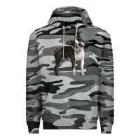 Slate Camo Boston Terrier Premium Hoodie - LillyAllenDesigns