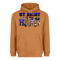 Meerkat my daddy is my hero police Heavyweight Hoodie - Zillion Design Studio