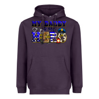 Plum my daddy is my hero police Heavyweight Hoodie - Zillion Design Studio