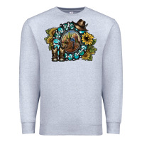 Heather Grey cowboy take me away 2 Premium Sweatshirt - SublimationCraftShop