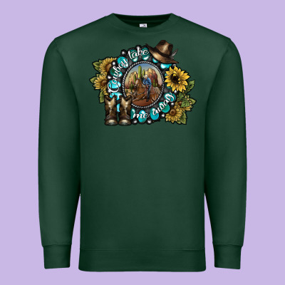 Cowboy Take Me Away 2 Premium Sweatshirt Designed By Sublimationcraftshop