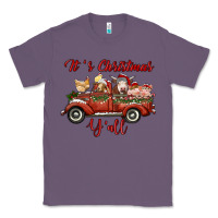 Lavender it's christmas y'all truck with farm animals Classic Tee - RanaPortraitStore