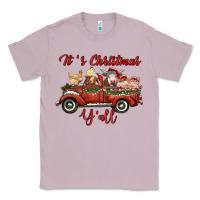 Lilac it's christmas y'all truck with farm animals Classic Tee - RanaPortraitStore