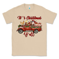 Mushroom it's christmas y'all truck with farm animals Classic Tee - RanaPortraitStore
