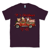 Plum it's christmas y'all truck with farm animals Classic Tee - RanaPortraitStore