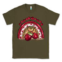 Army Green cherry rainbow Classic Tee - BarkalooDesign